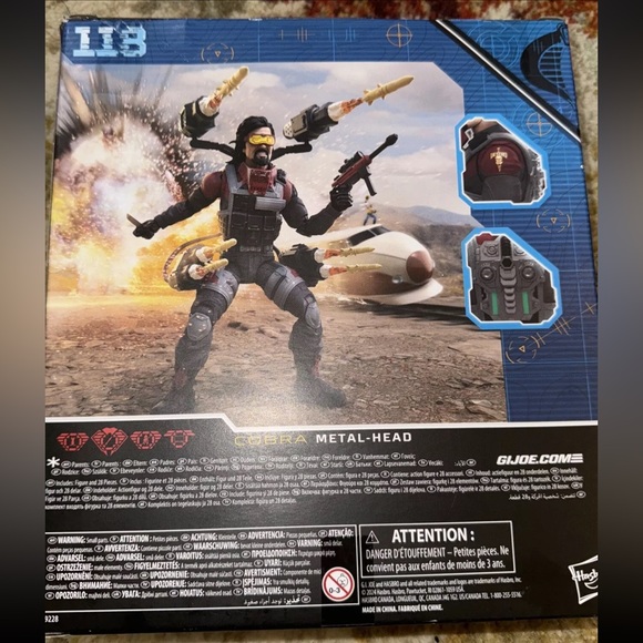 Metal-Head Iron Grenadiers 118 Classified 6" Scale G.I. JOE COBRA Hasbro NEW - Picture 2 of 5
